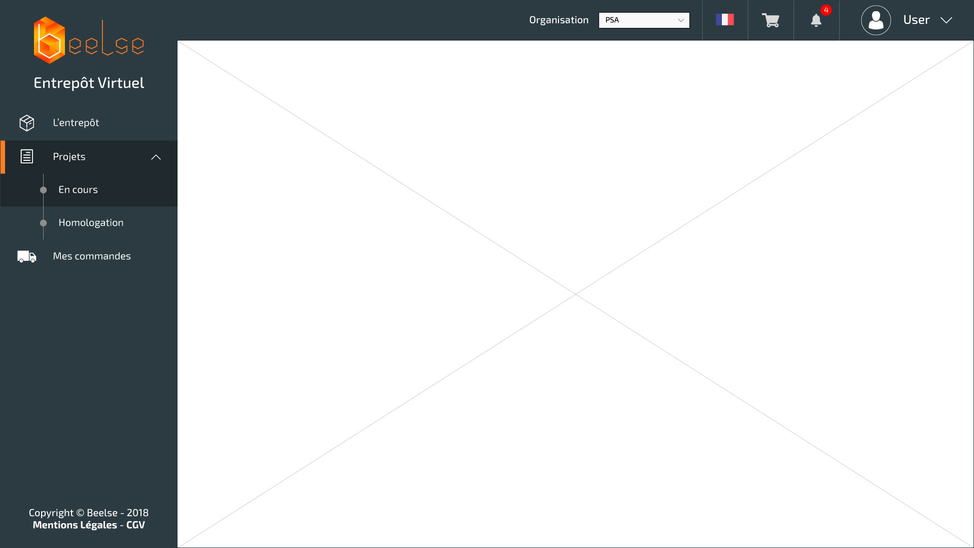 Première version de l'interface web